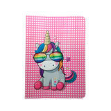 Husa Universala, 7-8 inch, Roz cu Unicorn