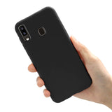 Husa Silicon TPU Matte, Samsung Galaxy A20E, Albastru