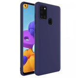 Husa Matt TPU Samsung Galaxy A21S, Albastru