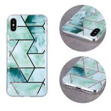 Husa Silicon, Geometric, Samsung Galaxy A71, Verde