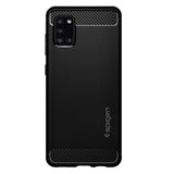 Husa Antisoc Spigen, Samsung Galaxy A31, Negru