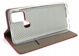 Husa Tip Carte, Smart Magnetic, Samsung Galaxy A21S, Rosu