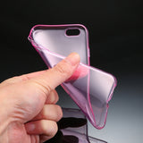 Husa Silicon Haweel, iPhone 6 Plus, Roz-Transparent