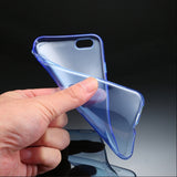 Husa Silicon Haweel, iPhone 6 Plus, Albastru-Transparent