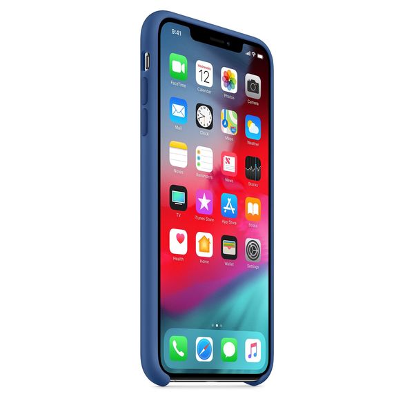 Husa Silicon, Originala Apple, iPhone Max, Albastru – GSM