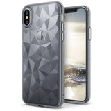 Husa Silicon Prism, iPhone 6 Plus, Transparent-negru