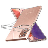 Husa Antisoc, Spigen, Samsung Galaxy Note 20, Transparenta cu Sclipici