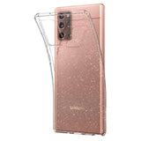Husa Antisoc, Spigen, Samsung Galaxy Note 20, Transparenta cu Sclipici