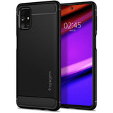 Husa Silicon Antisoc, Spigen, Samsung Galaxy M31S, Negru