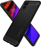 Husa Silicon Antisoc, Spigen, Samsung Galaxy M31S, Negru