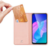 Husa Tip Carte, Dux Ducis, Huawei P40 Lite E, Roz