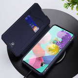 Husa Tip Carte, Duc Ducis, Samsung Galaxy A51 5G, Albastru Inchis
