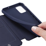 Husa Tip Carte, Duc Ducis, Samsung Galaxy A51 5G, Albastru Inchis