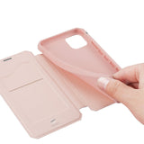 Husa Tip Carte, Dux Ducis, iPhone 11 Pro, Roz