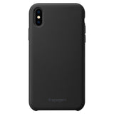 Husa Antisoc, Silicon cu Microfibra, Spigen, iPhone XS Max, Negru