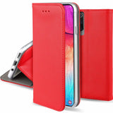 Husa Tip Carte, Samsung Galaxy A42 5G, Rosu