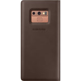 Husa Tip Carte de Piele, Samsung Galaxy Note 9, Originala, Maro