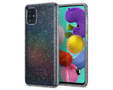 Husa Antisoc, Spigen, Samsung Galaxy A71, Transparenta cu Sclipici