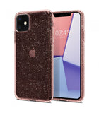Husa Antisoc, Spigen, iPhone 11, Roz cu Sclipici