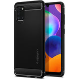 Husa Antisoc Spigen, Samsung Galaxy A31, Negru
