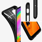Husa Antisoc Spigen, Samsung Galaxy A31, Negru