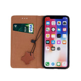 Husa Tip Carte, Din Piele Originala, Samsung Galaxy A20S, Maro