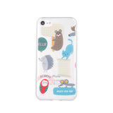 Husa Silicon, iPhone 7 Plus/8 Plus, Transparent cu Desene