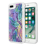 Husa, Sclipici Lichid, Samsung Galaxy A20E, Print de Frunze