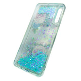 Husa, Sclipici Lichid, Samsung Galaxy A20E, Print cu Trandafiri