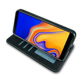 Husa Tip Carte, Piele Intoarsa, Samsung Galaxy A21S, Negru