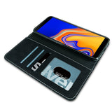 Husa Tip Carte, Piele Intoarsa, Samsung Galaxy A21S, Negru