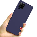 Husa Silicon TPU Matte, Samsung Galaxy A42 5G, Albastru