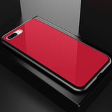 Husa Glass Case, iPhone 7 Plus/8 Plus, Rosu