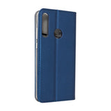 Husa Tip Carte, Smart Magnetic, Huawei Y6P, Albastru Inchis