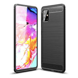 Husa Carbon, Samsung Galaxy A51, Negru