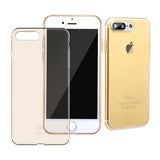 Husa Silicon Baseus, iPhone 7 Plus/8 Plus, Auriu
