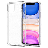 Husa Antisoc, Spigen, iPhone 11, Transparenta cu Sclipici