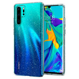 Husa Antisoc, Spigen, Huawei P30 Pro, Transparent cu Sclipici