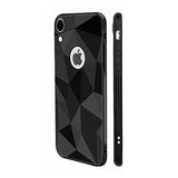 Husa Geometric, iPhone XR, Negru