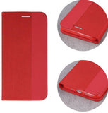 Husa Tip Carte, Smart Senso, Huawei P30 Lite, Rosu