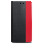 Husă Flip PRIO pentru Samsung S21 5G, negru-roșu