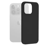 Husa Techsuit Silicon Soft Edge pentru iPhone 15 Pro Max, negru