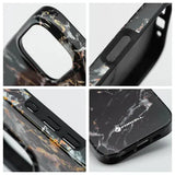 Husa pentru iPhone 16 Pro Forcell F- Protect Mirage MagSafe, Antisoc, Black marble