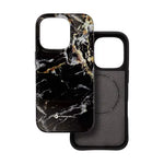 Husa pentru iPhone 16 Pro Forcell F- Protect Mirage MagSafe, Antisoc, Black marble