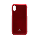 Husa Silicon Jelly, Goospery, iPhone X/XS, Rosu Metal