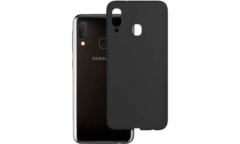 Husa Silicon 3MK, Samsung Galaxy A20E, Negru Matt