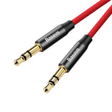 Cablu Audio Auxiliar, Baseus, Yiven M30, 3.5mm Mufa Jack, 1.5m Rosu-Negru