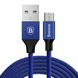Cablu de date, Baseus, Micro-USB, 1.5M, 2A, Albastru Inchis