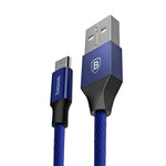 Cablu de date, Baseus, Micro-USB, 1.5M, 2A, Albastru Inchis