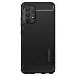 Husa Antisoc, Spigen, Rugged Armor, Samsung Galaxy A72, Negru